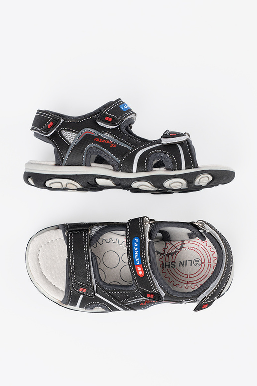 Juodos spalvos berniukų sandalai