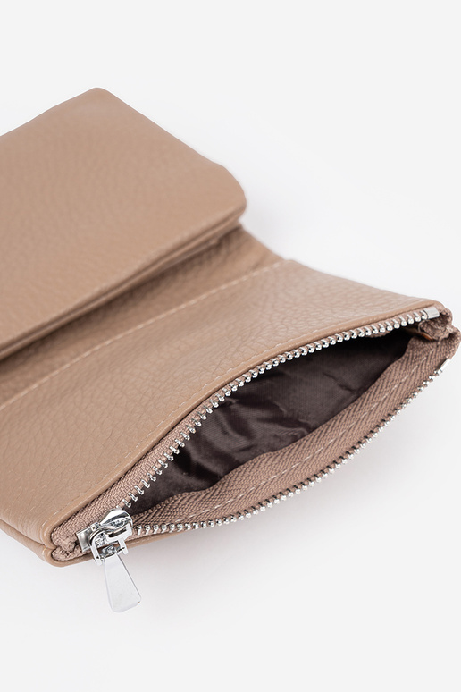 Smėlio spalvos moteriška piniginė iš...