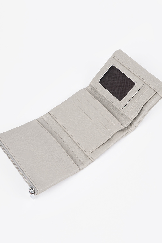 Pilka moteriška piniginė iš dirbtinės... Pilka moteriška piniginė iš dirbtinės...