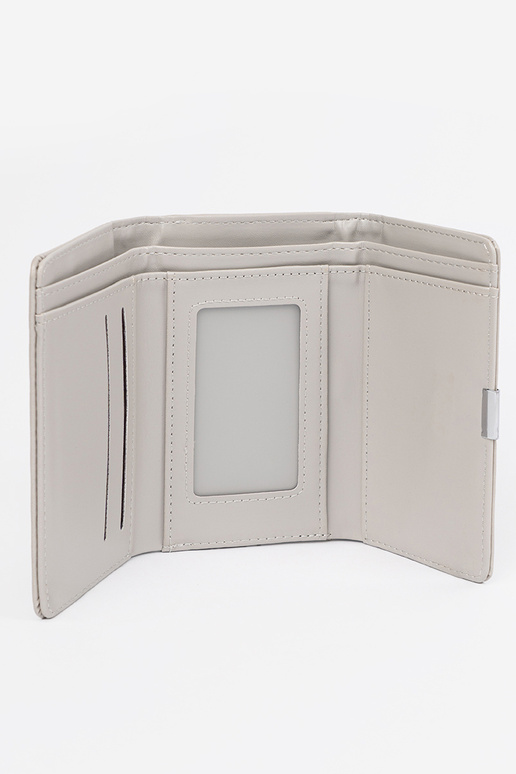 Pilkos spalvos moteriška piniginė iš... Pilkos spalvos moteriška piniginė iš...