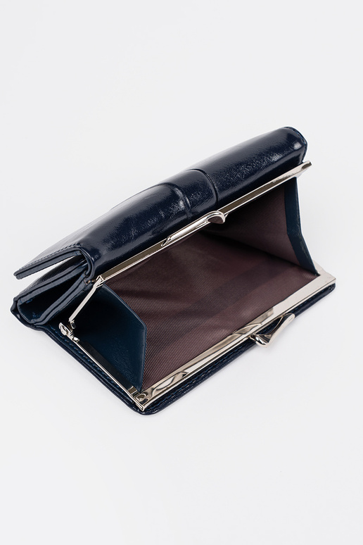 Tamsiai mėlyna moteriška piniginė iš... Tamsiai mėlyna moteriška piniginė iš...