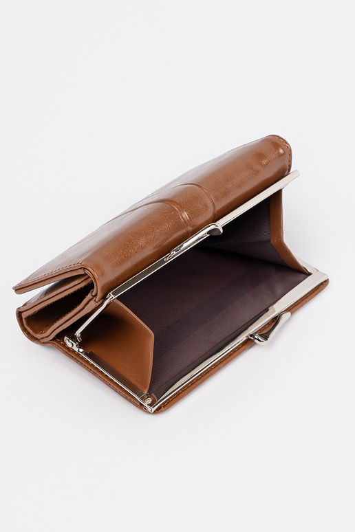 Ruda moteriška piniginė iš dirbtinės... Ruda moteriška piniginė iš dirbtinės...