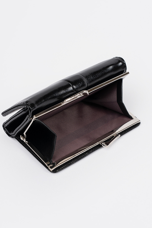 Juoda moteriška piniginė iš dirbtinės...