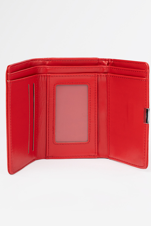 Raudona moteriška piniginė iš...