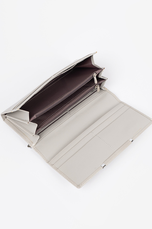 Elegantiška pilka moteriška piniginė