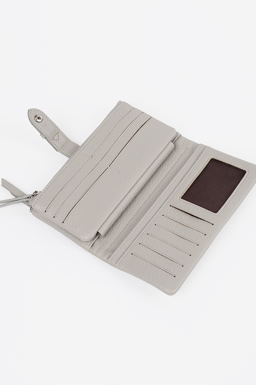 Pilkos spalvos moteriška piniginė su... Pilkos spalvos moteriška piniginė su...