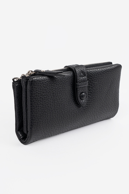 Juodos spalvos moteriška piniginė su...