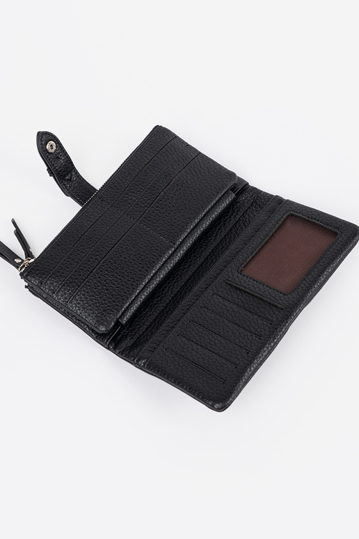 Juodos spalvos moteriška piniginė su...