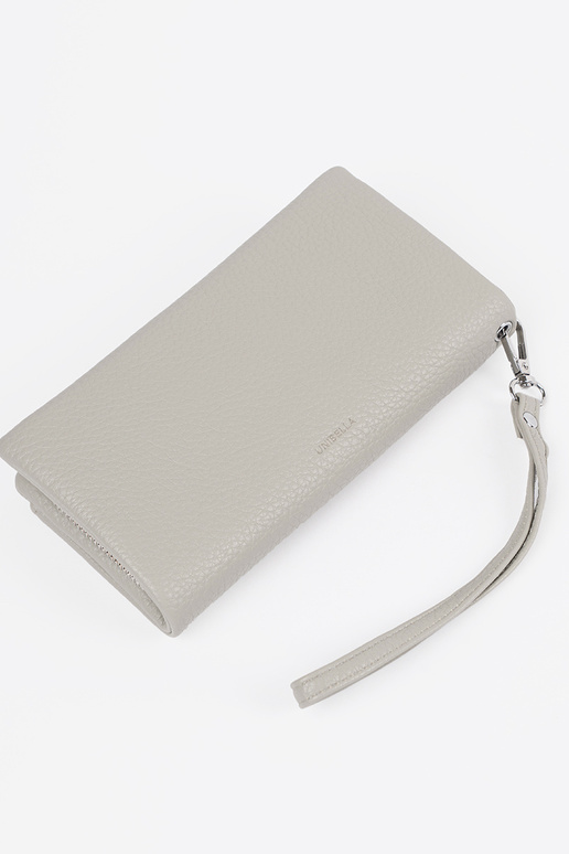 Didelė moteriška piniginė pilkos spalvos