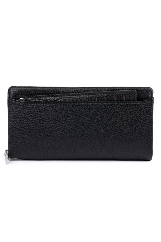 Didelė moteriška piniginė juodos spalvos