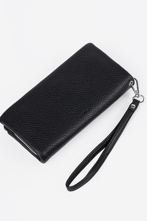 Didelė moteriška piniginė juodos spalvos