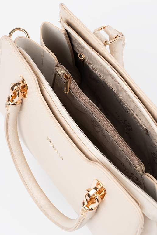 Smėlio spalvos moteriška rankinė Smėlio spalvos moteriška rankinė