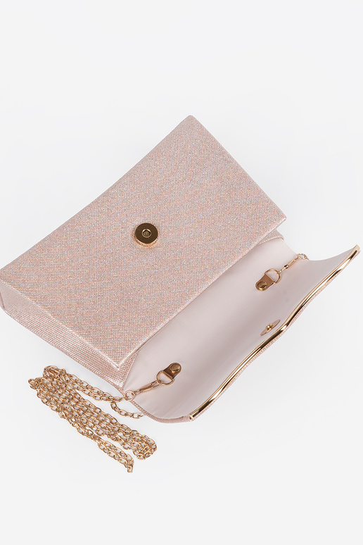 Rožinė rankinė su grandine