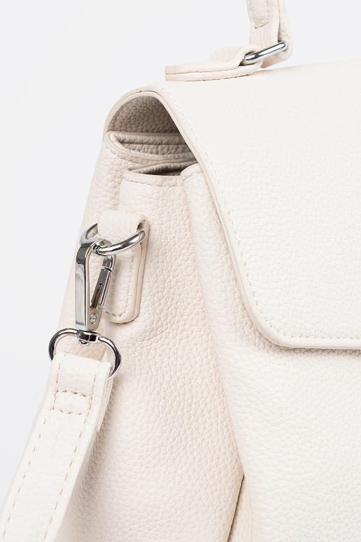 Smėlio spalvos rankinė su rankena