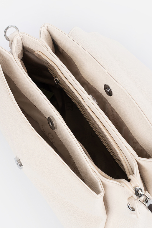 Smėlio spalvos rankinė su rankena