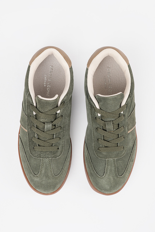 Žali zomšiniai moteriški sportbačiai... Žali zomšiniai moteriški sportbačiai...