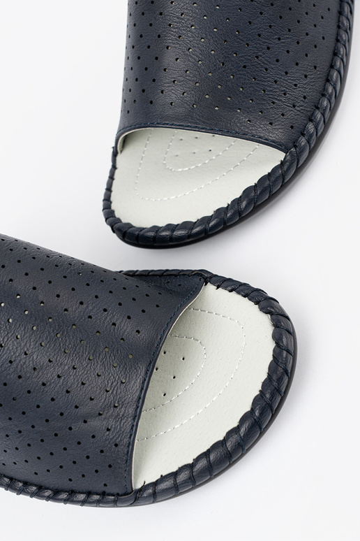 Šlepetės su odiniais įdėklais mėlynos...