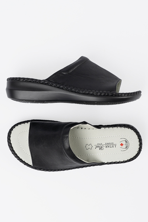 Moteriškos šlepetės su odiniais...