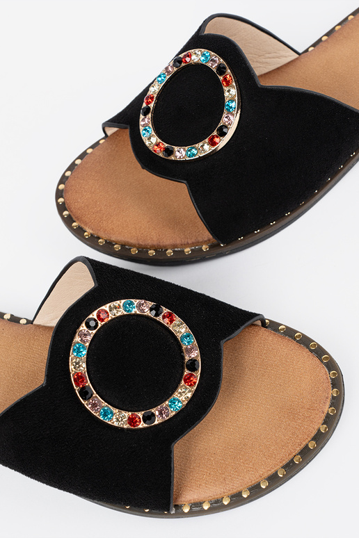 Moteriškos šlepetės su sagtimis ir...