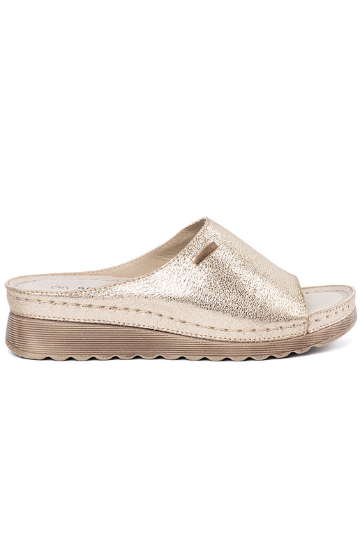 Auksinės spalvos moteriškos šlepetės...