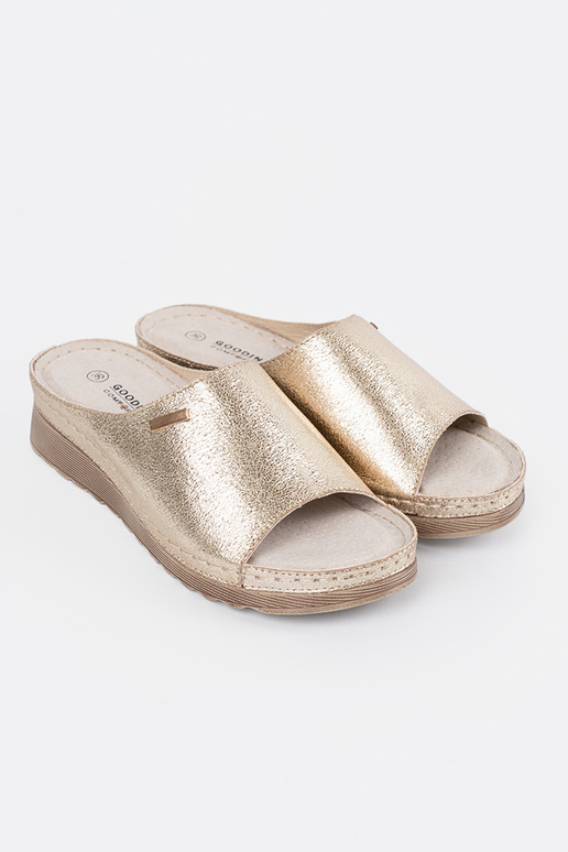 Auksinės spalvos moteriškos šlepetės...