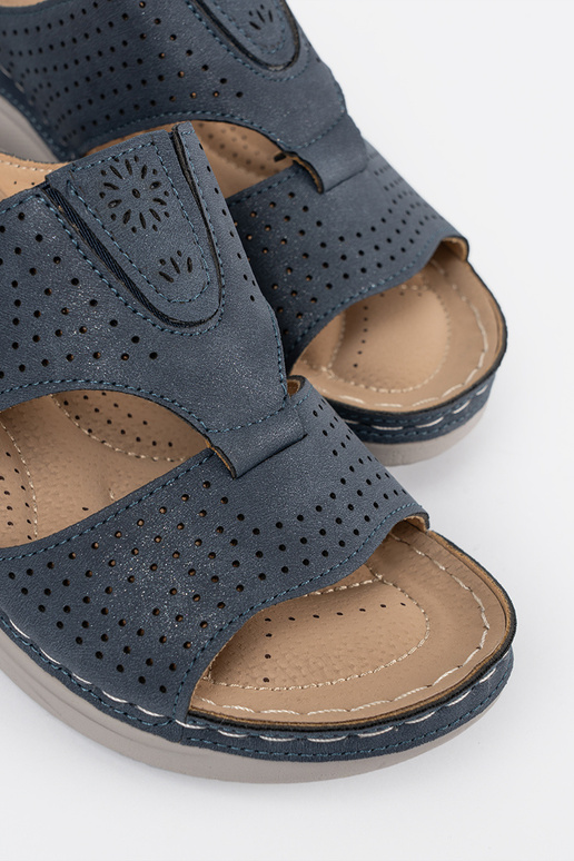 Patogūs šlepetės su įrangais mėlynos...