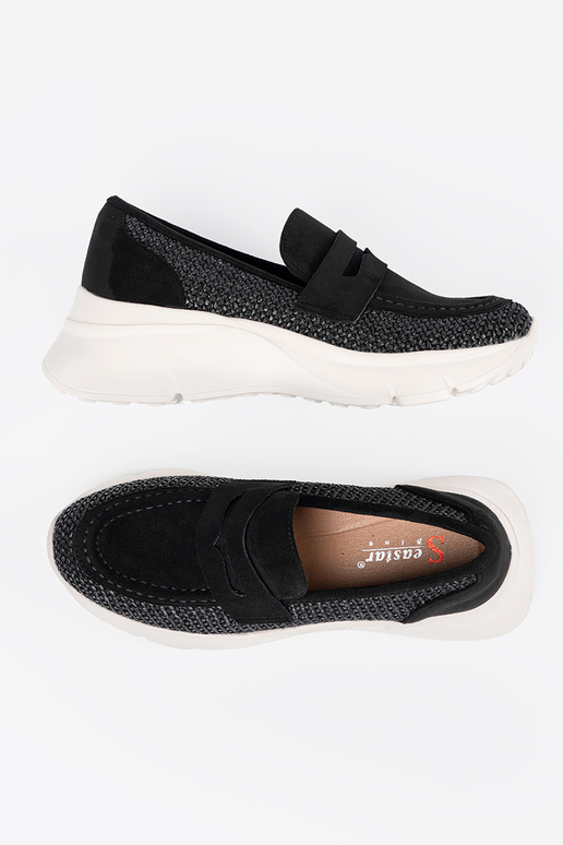 juodos spalvos pusbačiai ant storo pado juodos spalvos pusbačiai ant storo pado