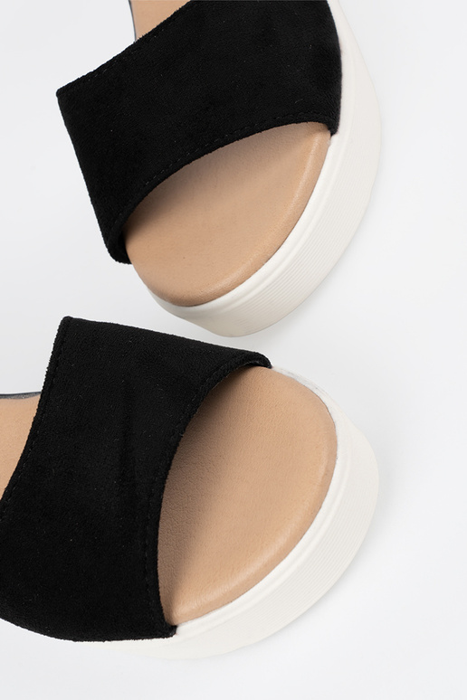 juodos spalvos sandalai moterų na...