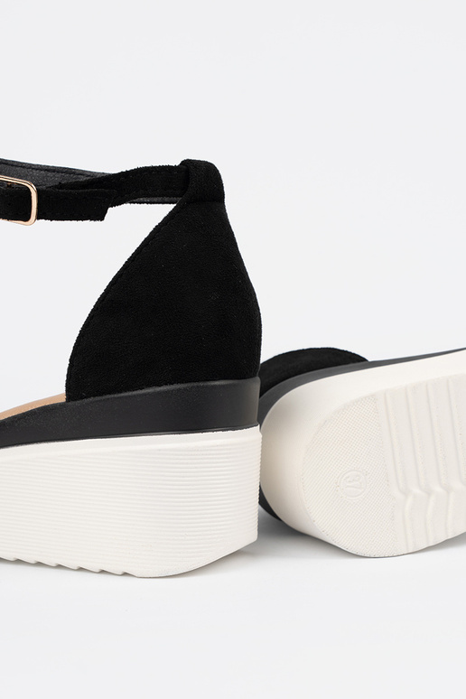 juodos spalvos sandalai moterų na...