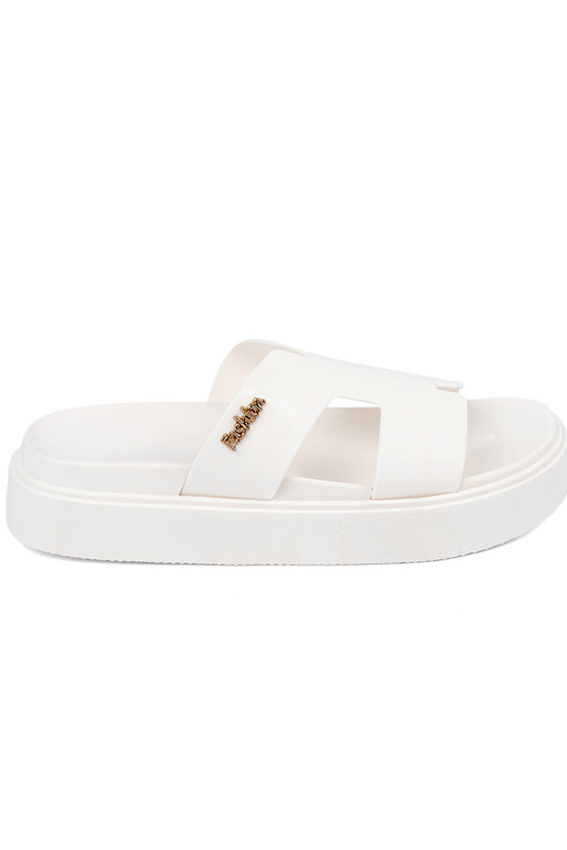 Šlepetės moterų baltos spalvos su... Šlepetės moterų baltos spalvos su...