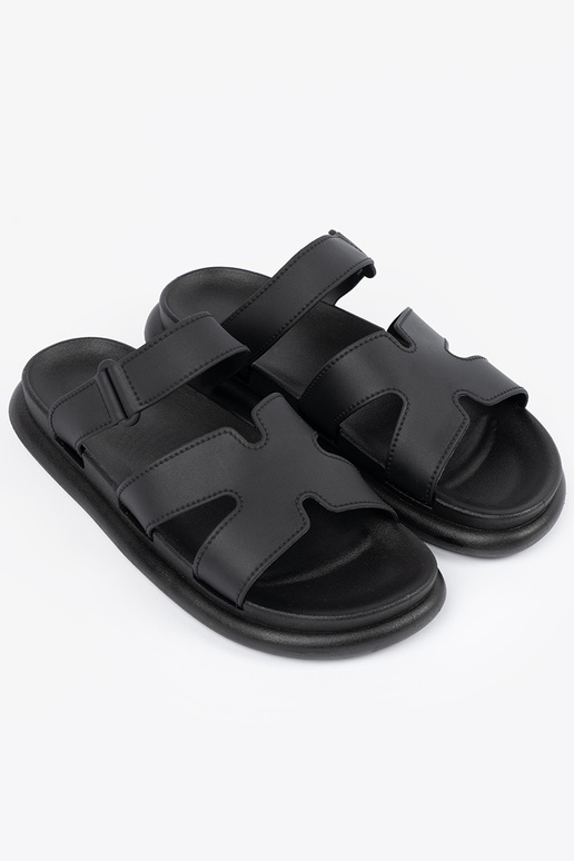 juodos spalvos Šlepetės moterų ant...