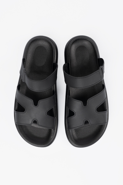 juodos spalvos Šlepetės moterų ant...