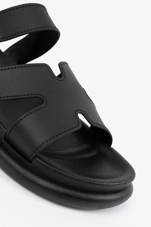 juodos spalvos Šlepetės moterų ant...