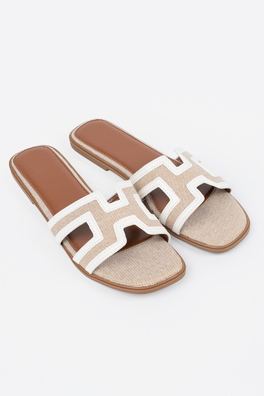 baltos spalvos Šlepetės moterų ant...