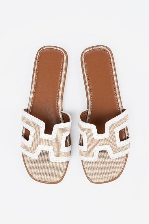 baltos spalvos Šlepetės moterų ant...