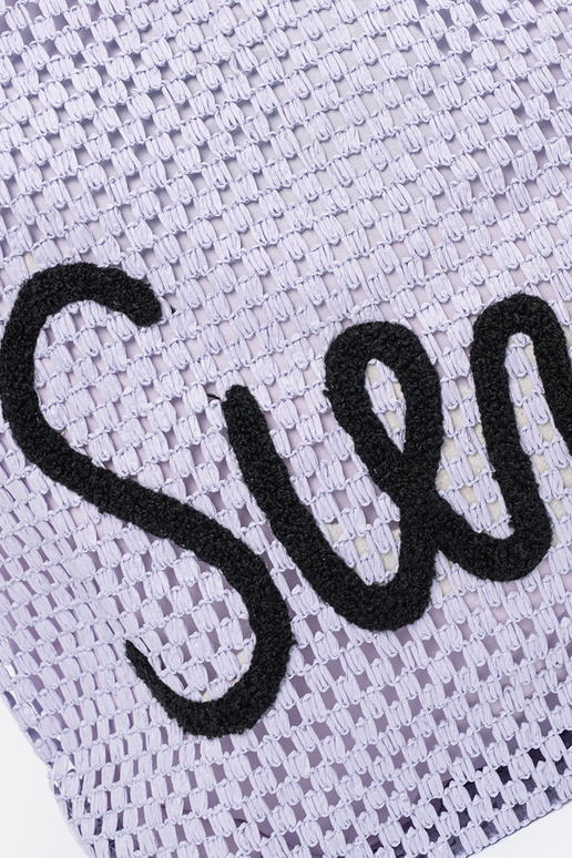 Violetinė paplūdimio rankinė