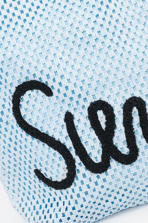 Mėlyna paplūdimio rankinė