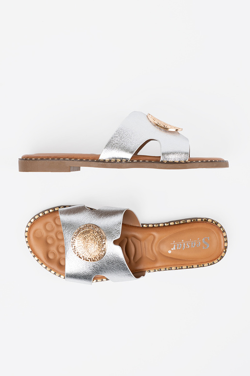 Šlepetės sidabras su aukso apdaila Šlepetės sidabras su aukso apdaila