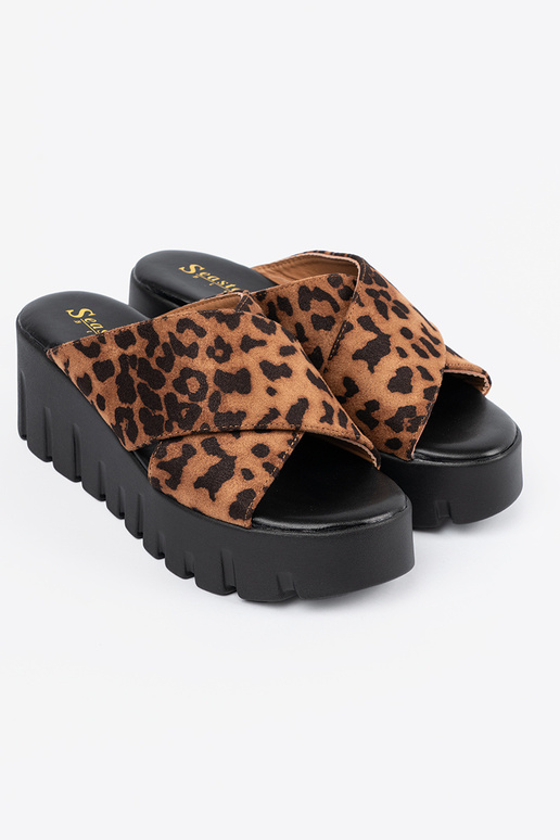 iš zomšos Šlepetės moterų ant...