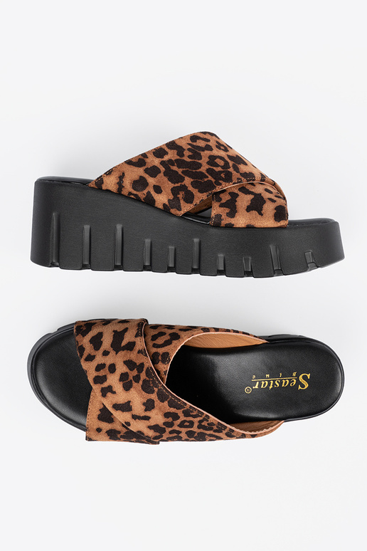 iš zomšos Šlepetės moterų ant...