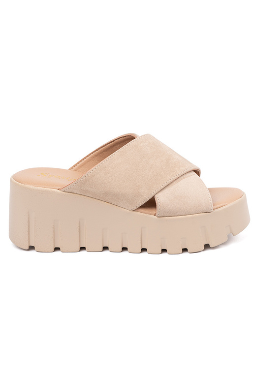 iš zomšos Šlepetės moterų ant...