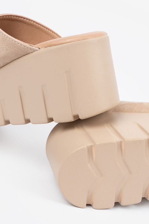 iš zomšos Šlepetės moterų ant...