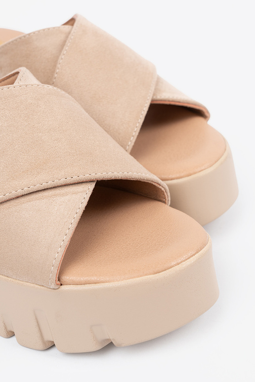 iš zomšos Šlepetės moterų ant...