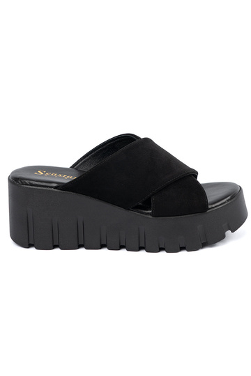 iš zomšos Šlepetės moterų...