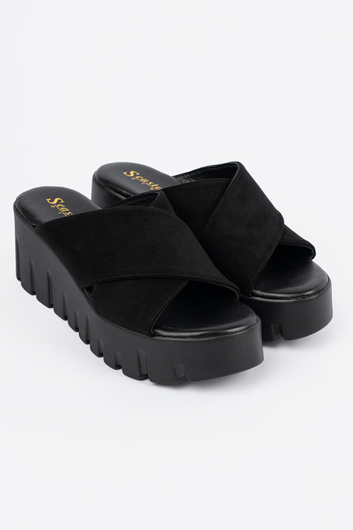 iš zomšos Šlepetės moterų ant...