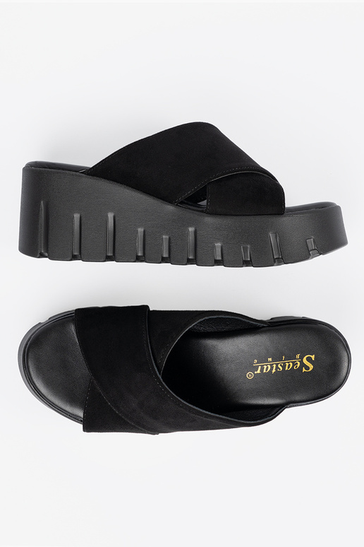 iš zomšos Šlepetės moterų ant...