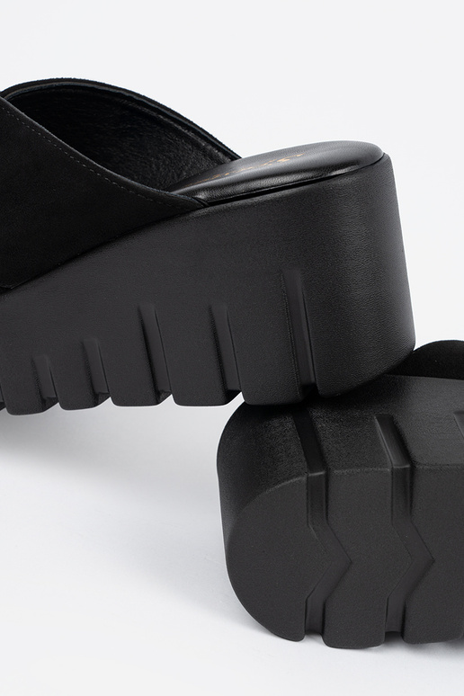 iš zomšos Šlepetės moterų ant...