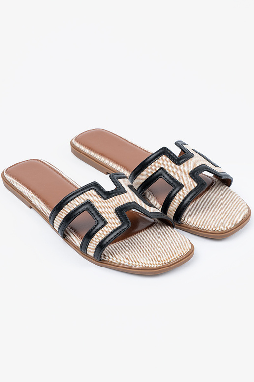 Šlepetės su dekoratyvinėmis išpjovomis