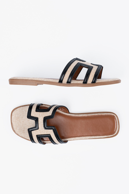 Šlepetės su dekoratyvinėmis išpjovomis