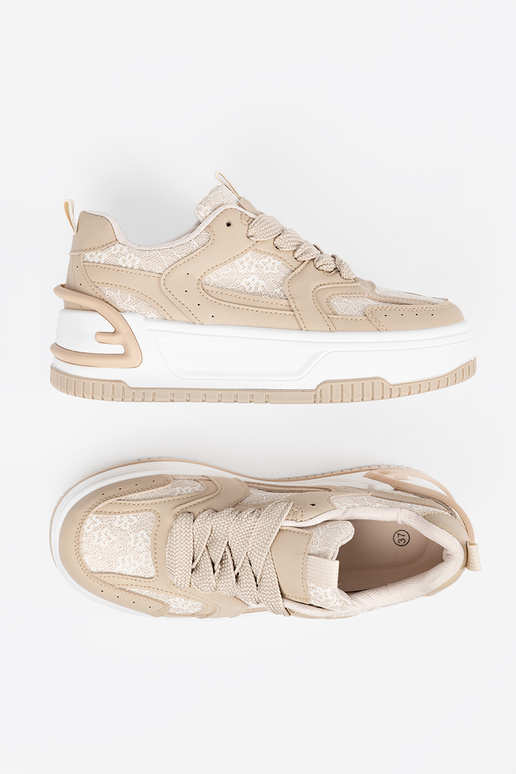 Smėlio spalvos moteriški laisvalaikio...